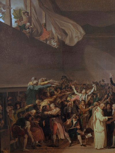 Tennis Court Oath, 20th June, 1789 (left section) by Jacques Louis David
